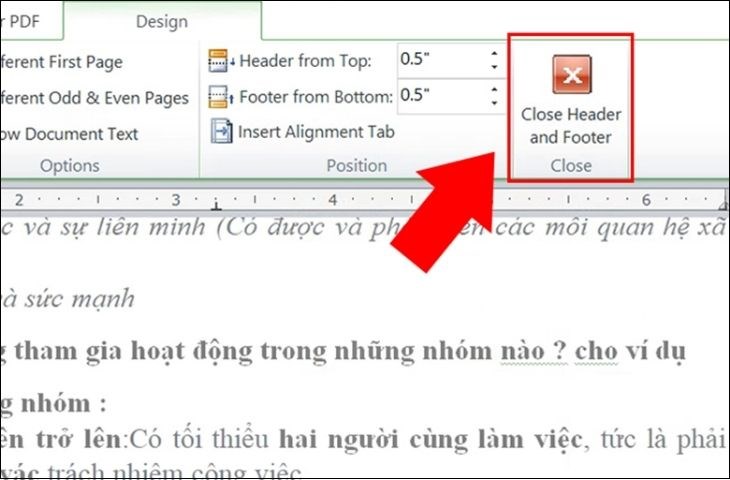 Cách đánh số trang trong word