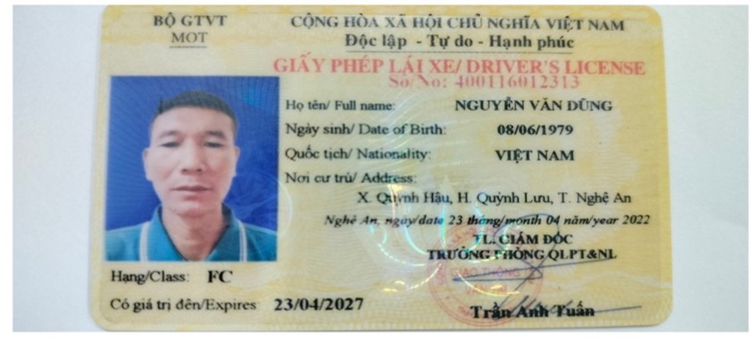 Lỗi không có giấy phép lái xe ô tô