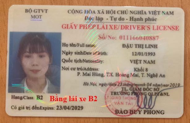 Lỗi không có giấy phép lái xe ô tô